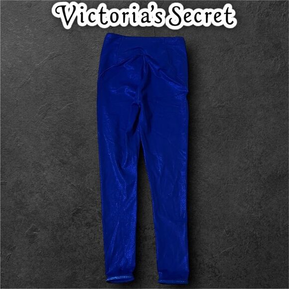 Preowned Victoria’s Secret VSX Royal Blue Sparkle Flow Sweat On Point Legging S - Picture 7 of 8